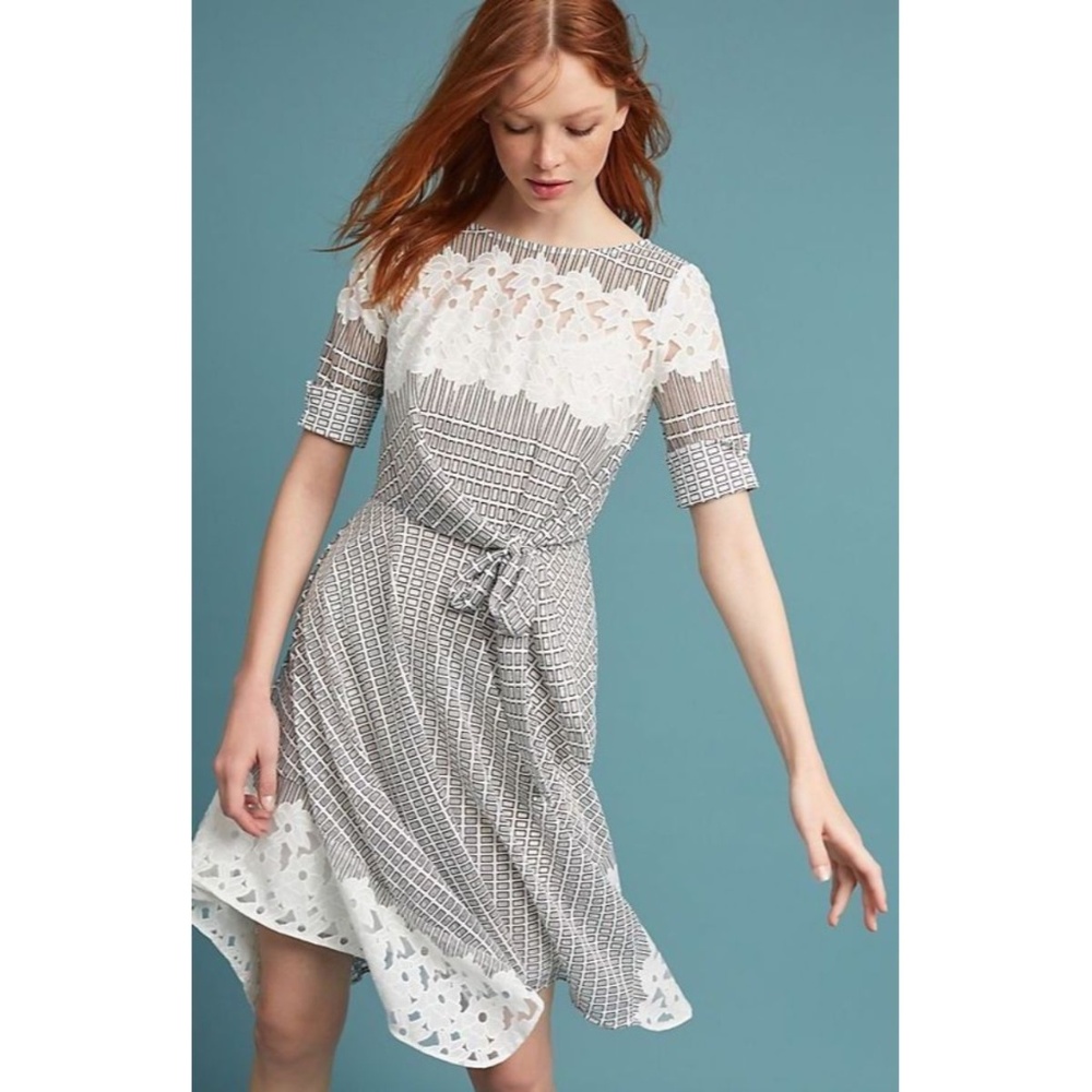 New Anthropologie Sutton Lace Dress Sz 10